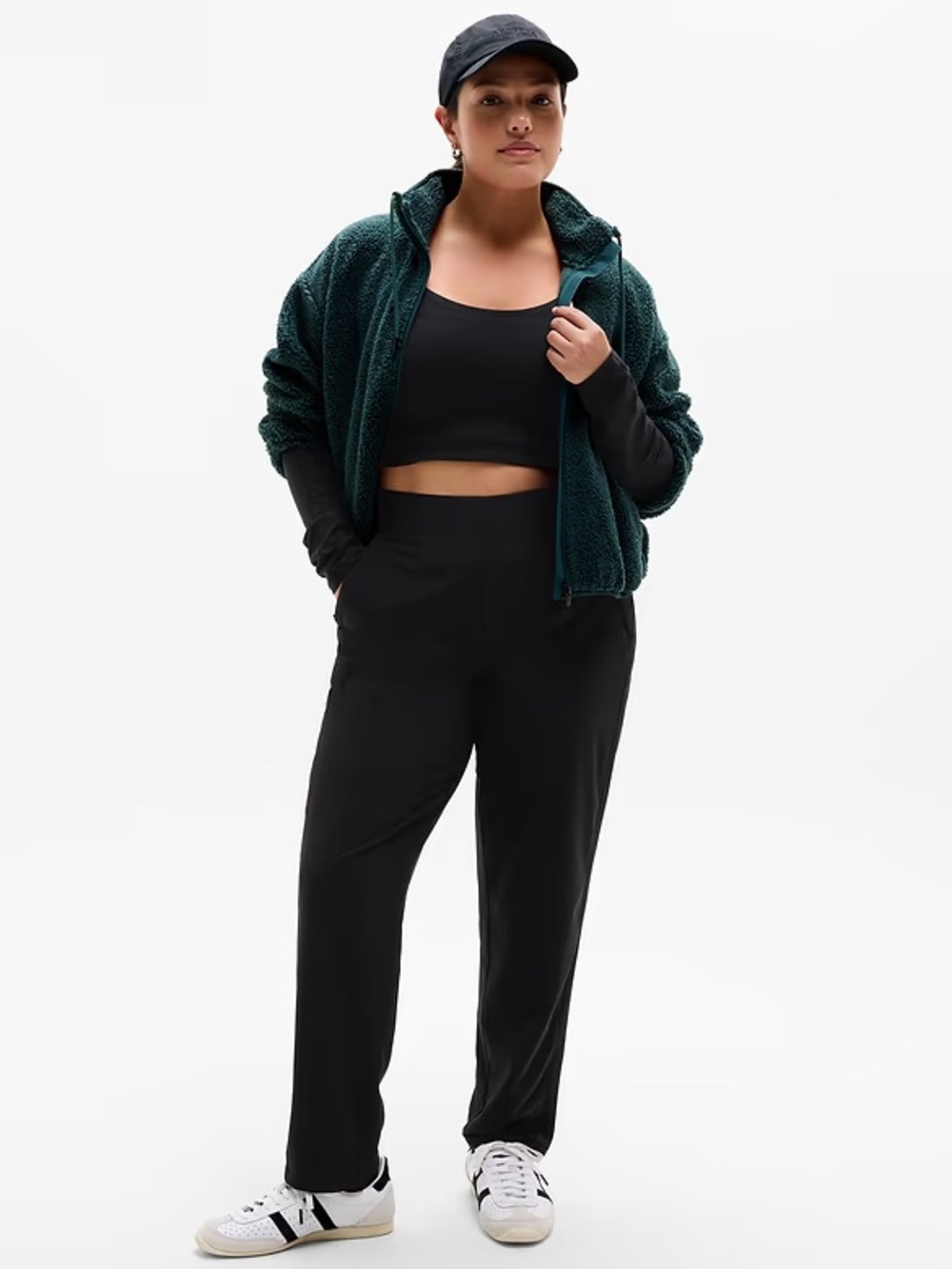 Athleta Brooklyn Lined Black Pants 16